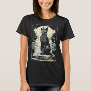 Camiseta Gato Deusa Preta Tarô Gato