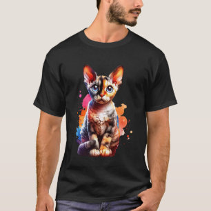 Camiseta Gato Devon Rex