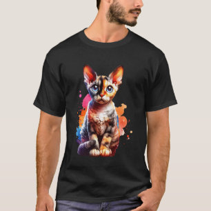 Camiseta Gato Devon Rex