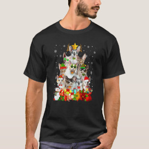Camiseta Gato Devon Rex Fofo Enfeite De Natal Para Árvore D