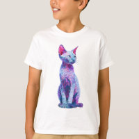 Gato Devon Rex Vibrante e Estilizado com Pelagem O