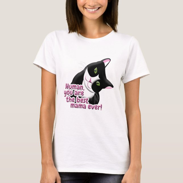 Camiseta Gato dia de as mães (Frente)
