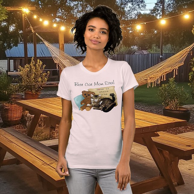 Camiseta Gato dia de as mães (Criador carregado)