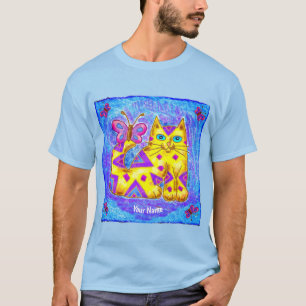 Camiseta gato diamante