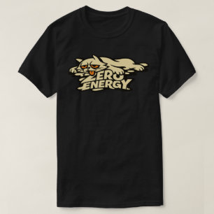 Camiseta Gato Divertido Sem Energia Derretendo Ilustração