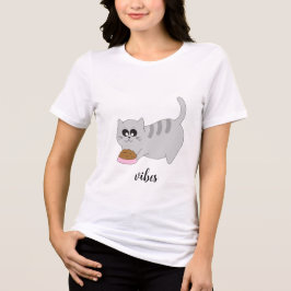 Camiseta Gato Divertido, Top Vibes de Gato