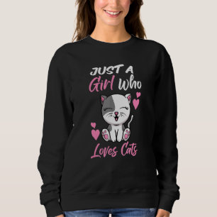 Camiseta Gato Dizendo - Apenas Uma Menina Que Ama Gatos