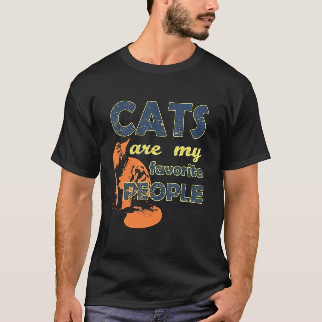 Camiseta Gato Dizendo Para Proprietários De Gatos (Frente)