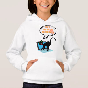 Camiseta gato dizendo que o servidor está inativo