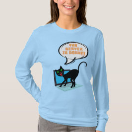 Camiseta gato dizendo que o servidor está inativo