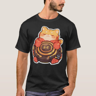Camiseta Gato do Astronauta de Kawaii
