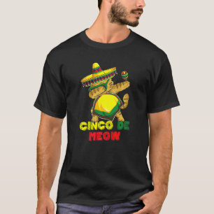 Camiseta Gato do Cinco De Mayo  Gato Gatinho Dab Cinco De M