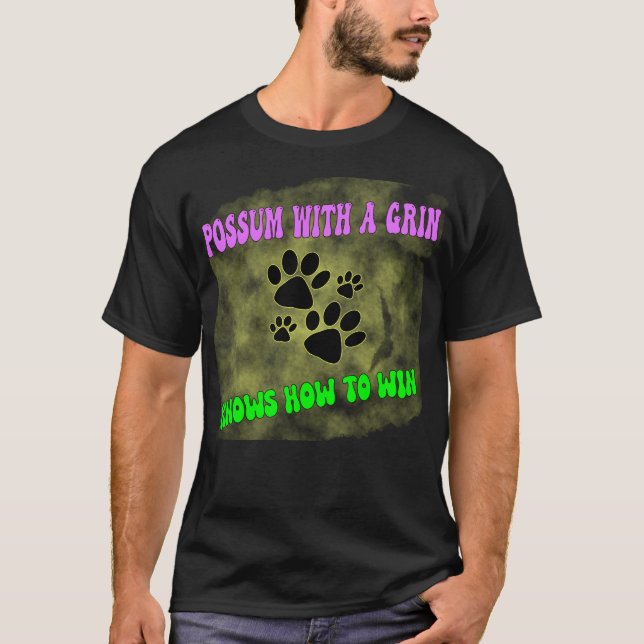 Camiseta gato-do-gambá, gato-do-mato (Frente)