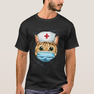 Camiseta Gato do Hospital Enfermeira de Urgência RN LPN Vid