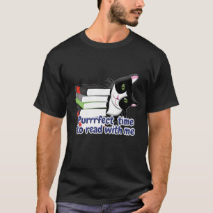 Camiseta Gato do Leitor de Livros