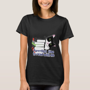 Camiseta Gato do Leitor de Livros