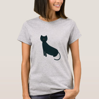 Camiseta gato-do-mato-cinza
