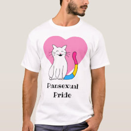 Camiseta Gato do Orgulho Pansexual