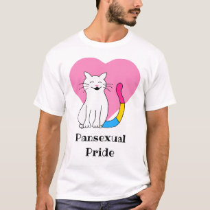 Camiseta Gato do Orgulho Pansexual