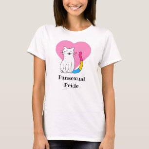 Camiseta Gato do Orgulho Pansexual