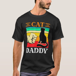 Camiseta Gato do Papai Vintage Mens Dia dos Pais do Papai 3