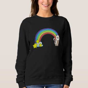 Camiseta Gato do Rainbow Exotic Shorair Cat Retro Style