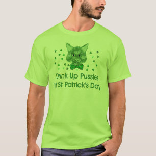 Camiseta Gato do Scrapper do Dia de São Patrício