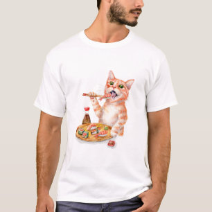 Camiseta Gato do sushi