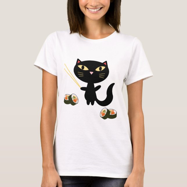 Camiseta Gato do sushi (Frente)