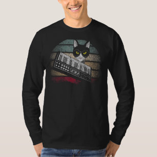 Camiseta Gato do Synthesizer Cat Retro Syntro Sintor Vaporw