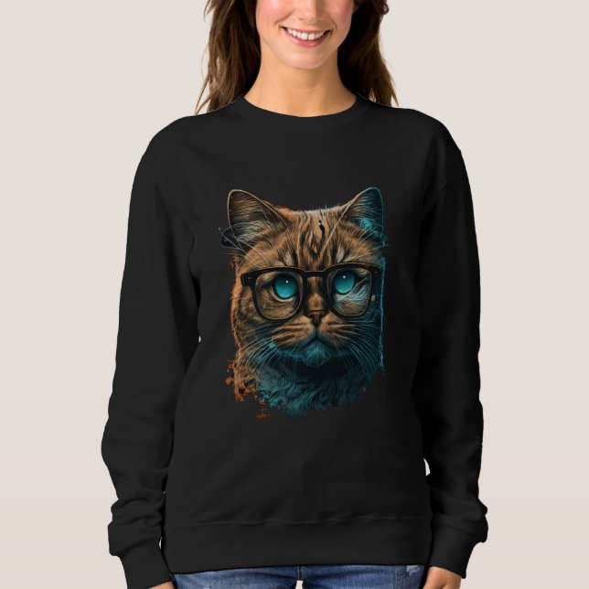Camiseta Gato Doce Com Design De Gato Bonito (Frente)