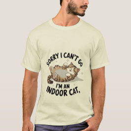 Camiseta Gato "Doméstico" Engraçado e Sassy Relatable ✨🏠🐈