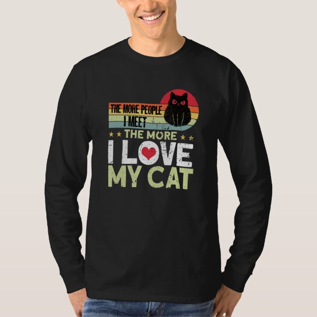 Camiseta Gato   Dono de Gato Gato 6 (Frente)