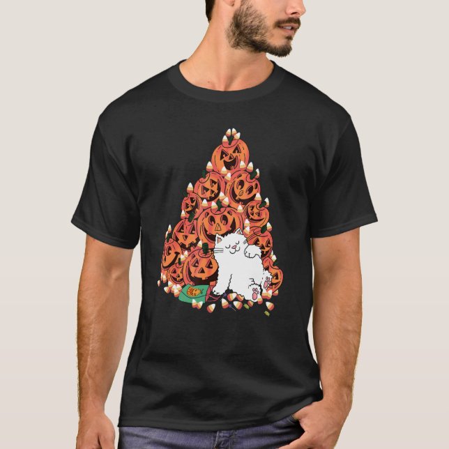 Camiseta Gato Dormindo Ao Lado Do Cavaleiro Assustador De A (Frente)