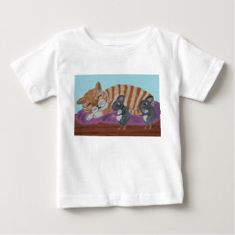 Camiseta Gato Dormindo com Ratos Sorrateiros