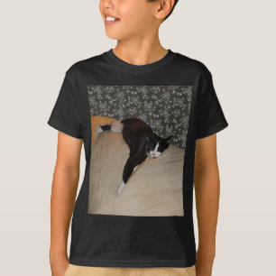Camiseta Gato dormindo no topo do sofá, crianças, camiset