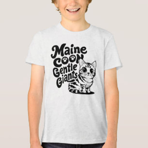 Camiseta Gato dos Gigantes Gentilosos do Maine Coon