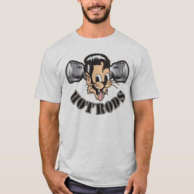 Camiseta Gato dos hot rod (Frente)