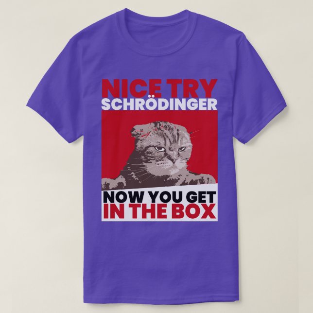 Camiseta Gato dos Schroedinger Schoedingers (Frente do Design)