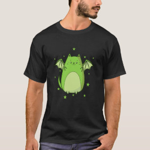 Camiseta gato Dragão Morcego Fábula Criatura Conto de Fadas