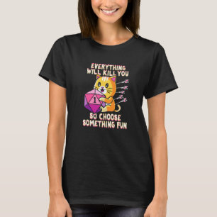 Camiseta Gato Dungen Para um Jogador de RPG