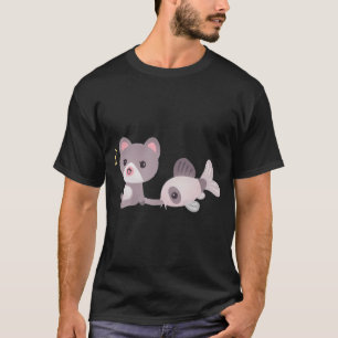 Camiseta Gato e bagre