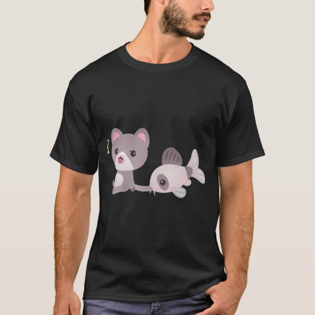 Camiseta Gato e bagre (Frente)