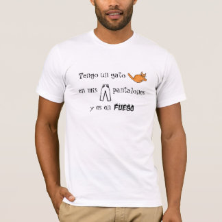Camiseta Gato e calças