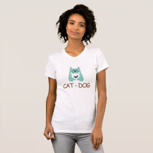 Camiseta gato e cão