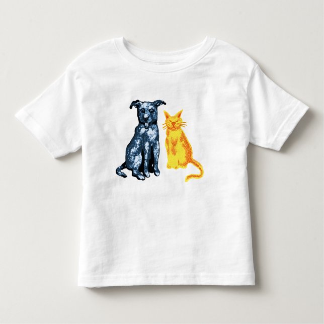 Camiseta Gato e cão (Frente)