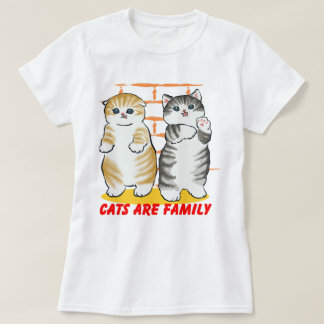 Camiseta Gato é família