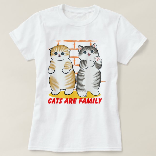 Camiseta Gato é família (Frente do Design)