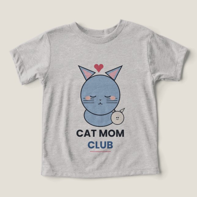 Camiseta Gato e Gatinho Clube Mãe de Gato (Design frontal)