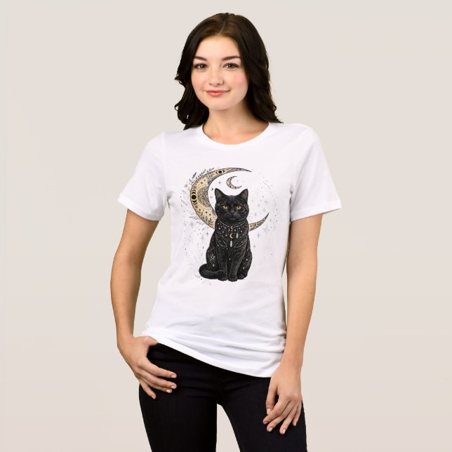 camiseta gato e lua (Frente Completa)